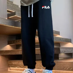 Designer Super Clone Fila Casual Pants Ash Fleece Fabric Suitable For All Body Types Winter