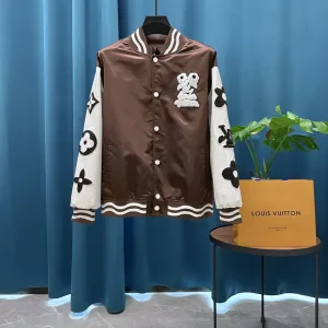 Reps Louis Vuitton Jacket Red Wool Jacquard Understated Luxury Embroidery