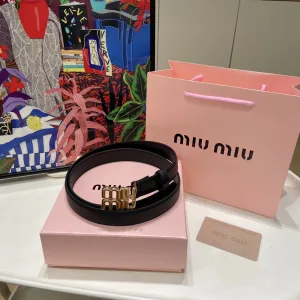 Reps Designer Miu Belt Black