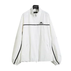 AAA Super Clone Balenciaga Jacket Red Polyester Mesh Patch