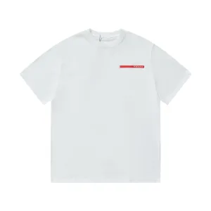 High Quality Prada Cotton Short-Sleeved T-Shirt