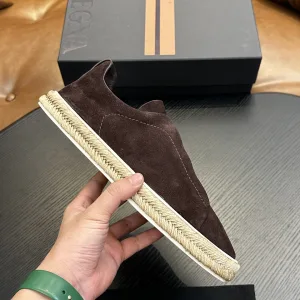 Designer Luxury Zegna Calfskin Sneakers