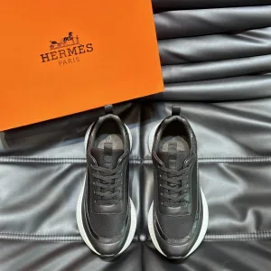 Designer Luxury Hugo Cowhide Sneakers