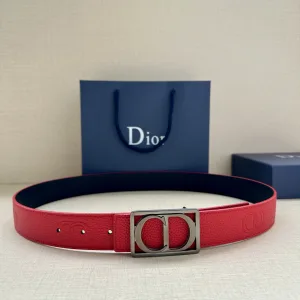 Designer High Quality Dior Belt Red Eva Spring Autumn