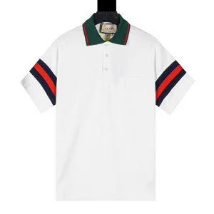 Designer Gucci Abs Short-Sleeved Polo Shirt For Summer