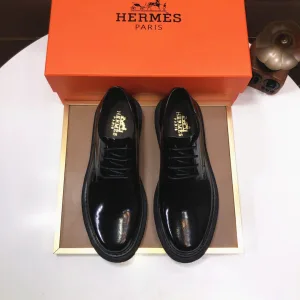 Designer High Quality Hermès Cowhide Leather Shoes