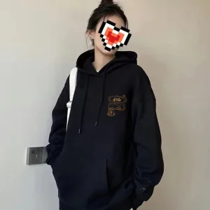 Reps Designer Fila Hoodie Red Cotton Pure Long-Staple Spring Autumn