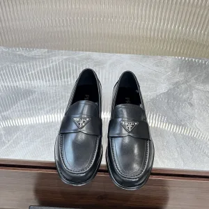 Designer Aaa Prada Cowhide Leather Shoes