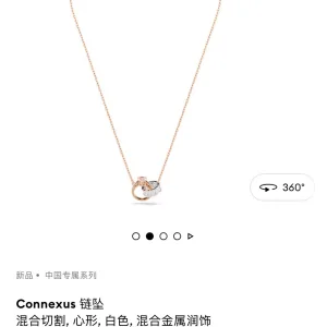 AAA Swarovski Necklace Pink Lace