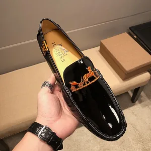 Aaa Hermès Leather Skate Shoes