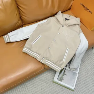 High Quality Louis Vuitton Jacket Red Wool Jacquard Lace Street Style Understated Luxury Embroidery