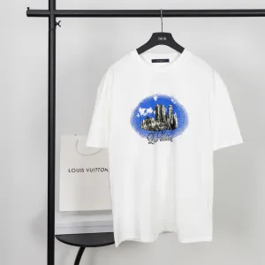 Luxury 1:1 Louis Vuitton Cotton Short-Sleeved T-Shirt