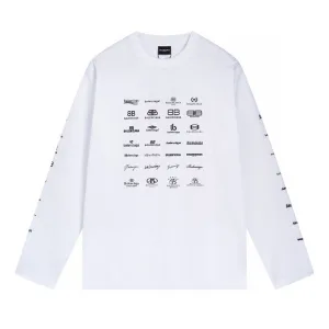 AAA Reps Balenciaga Long-Sleeved Ash Cotton Summer Embroidery