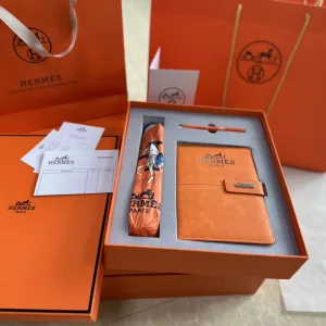 Designer Luxury Hermès Notebook Set