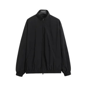 Super Clone Reps Balenciaga Jacket Red Polyester Mesh Relaxed Silhouette Zippered Pocket