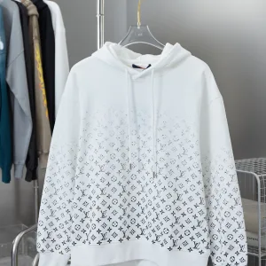 Luxury High Quality Louis Vuitton Hoodie Ash Cotton Pure
