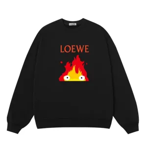 AAA Loewe Sweatshirt Red Cotton Fleece Winter