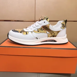 Aaa Designer Versace Cowhide Casual Shoes