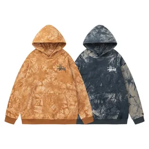 Super Clone Designer Stussy Hoodie Orange Cotton Pure Streetwear Autumn Winter