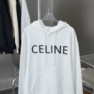 Luxury Celine Hoodie Ash Cotton Pure