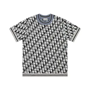 Designer Dior Jacquard Short-Sleeved T-Shirt For Spring