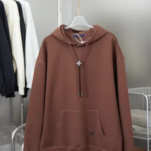 Designer Louis Vuitton Hoodie Red Cotton Pure
