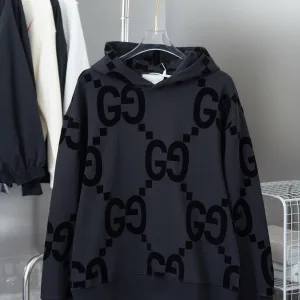 Designer Super Clone Gucci Hoodie Ash Cotton Pure Double Needle Stitching