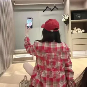 Aaa Luxury Chrome Hearts Plaid Shirts