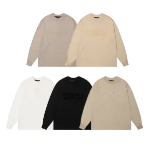 Luxury Fear Of God Gold Long-Sleeved T-Shirt