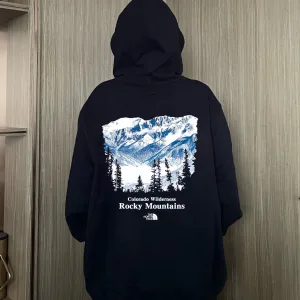 AAA Luxury The North Face Hoodie Red Cotton Xinjiang Spring Autumn