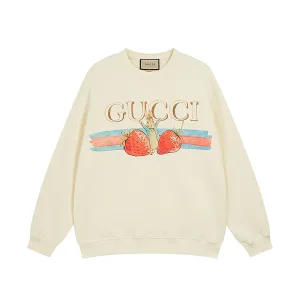 Super Clone Gucci Hoodie Red Cotton Wool Winter