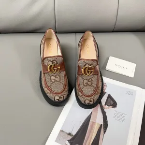 AAA Gucci Loafers Silk Summer Early