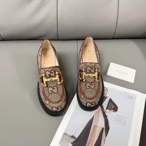Super Clone Designer Gucci Loafers Silk Summer Early