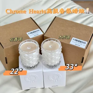 High Quality Chrome Hearts Silver Scented Candles