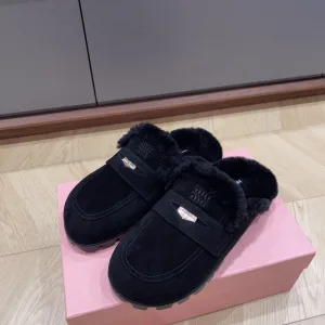 AAA Luxury Birken Slippers Red Wool Sheepskin Suede Pu Outsole Tpu Autumn Early