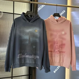 AAA Reps Balenciaga Hoodie Blue Gradient Print