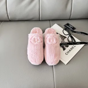 Designer Luxury Chanel Slippers Genuine Leather Autumn Winter