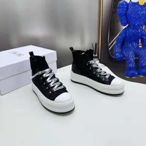 Luxury AAA Dior Sneakers Yellow Pu Outsole Tpu Lace High-End Quality Summer Early