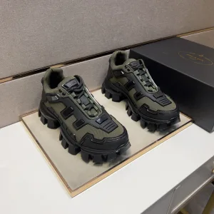 Super Clone Prada Casual Shoes Color Cowhide Mesh