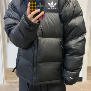Reps High Quality Adidas Down Jackets Red Duck Nylon Fabric Winter