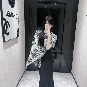 Luxury Dior Jacquard Scarf