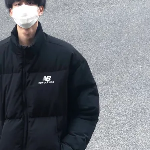 Super Clone Luxury New Balance Cotton-Padded Coat Black Cotton Down Winter