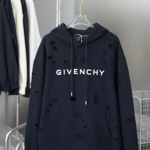 AAA Super Clone Givenchy Hoodie Red Cotton Pure Plain Weave Screen Printing