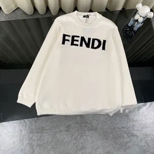1:1 Fendi Jacquard Long-Sleeved Sweater