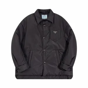 Reps Prada Shirt Red Cotton Minimalist Style Autumn Winter