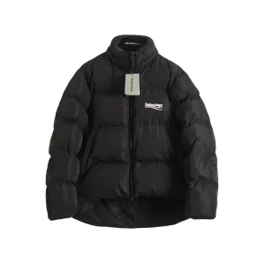 Luxury Super Clone Balenciaga Outerwear Red Cotton Nylon Fabric Zippered Pocket