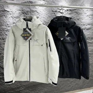 Reps High Quality Archaeopteryx Jackets Red Gore-Tex Goose Down Fleece Mesh Winter Zippered Pocket