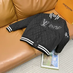 AAA Louis Vuitton Outerwear Red Wool Jacquard Exquisite Workmanship Embroidery