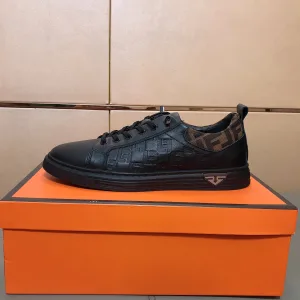 1:1 Fendi Leather Casual Shoes