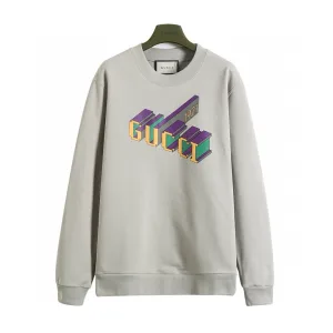Reps Gucci Sweatshirt Red Cotton Pure Screen Printing